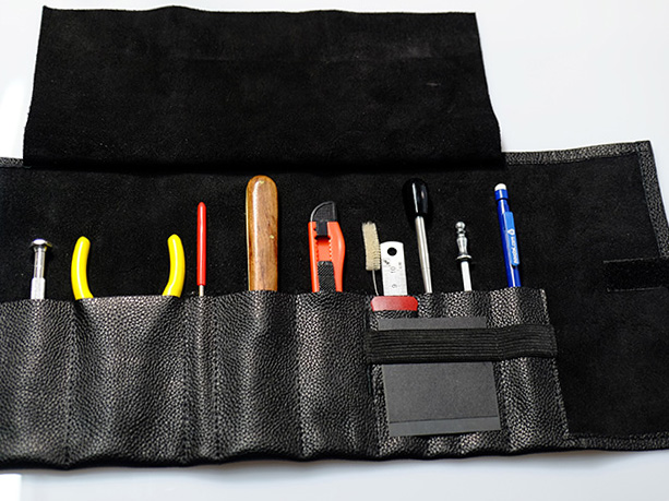 Tool case, real leather